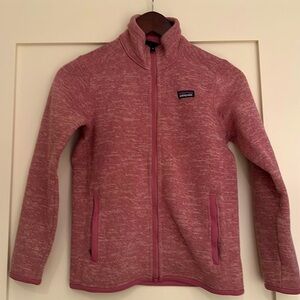Kids Patagonia Better Sweater Fleece - Dusty Rose Pink - Size M (10)